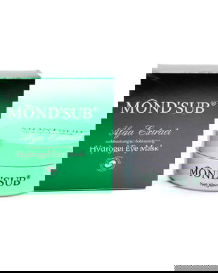 Mască pentru ochi Mond'Sub cu extract de alge, mască hidrogel (verde), 60 bucăți