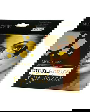 Masca pentru pleoape Mond'Sub, bicoloră, cu trufe negre și aur, Black Truffle Gold