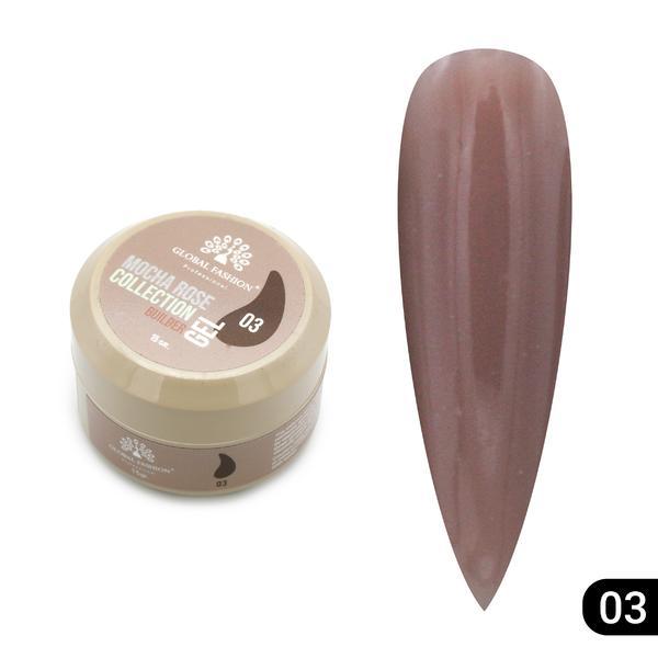 Gel pentru modelarea unghiilor 15 gr, Mocha Rose Builder Gel 03