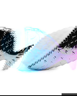 Perie deprăfuit, formă de pește, mini, turcoaz-roz