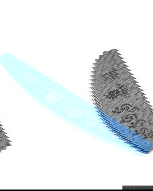 Pilă de unghii cu riglă, 150/150, albastră