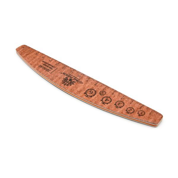 Pilă de unghii cu riglă, 220/240, roz