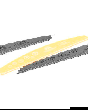 Pilă de unghii cu riglă, 100/180, portocaliu