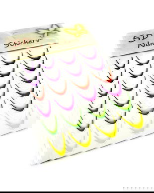 Stickere tip slider design french-ombr&eacute; colorate