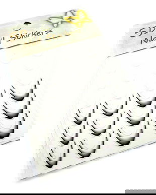 Stickere tip slider design french-ombr&eacute; (alb-negru)