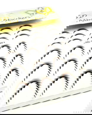 Stickere tip slider design French-Ombr&eacute; #1954 (negre)