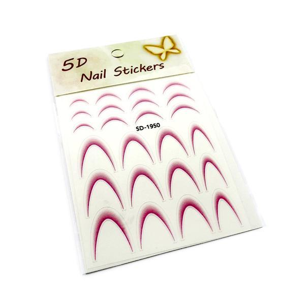Stickere tip slider design french-ombr&eacute; #1950