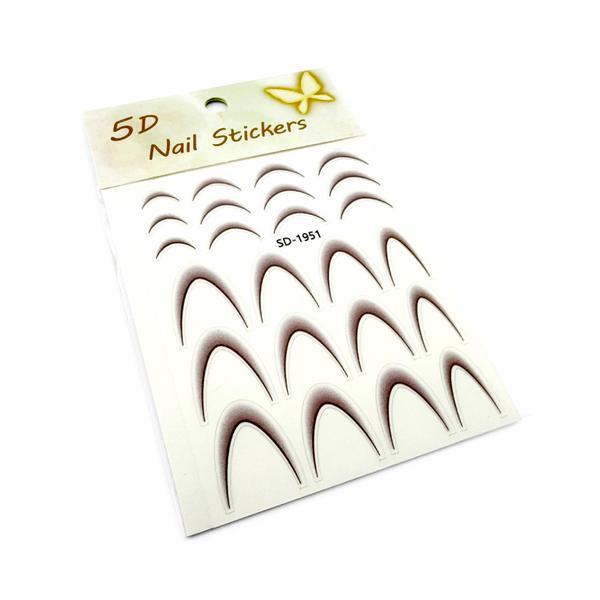 Stickere tip slider design French-Ombr&eacute; #1951