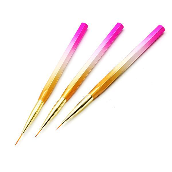 Set pensule pentru monograme, 0, 00, 000, 3 buc