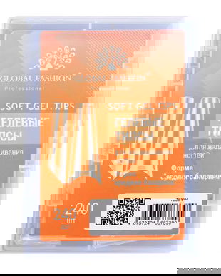 Tipsuri dIn gel pentru extinderea unghiilor, forma &bdquo;balerină medie&rdquo;, 240 buc.