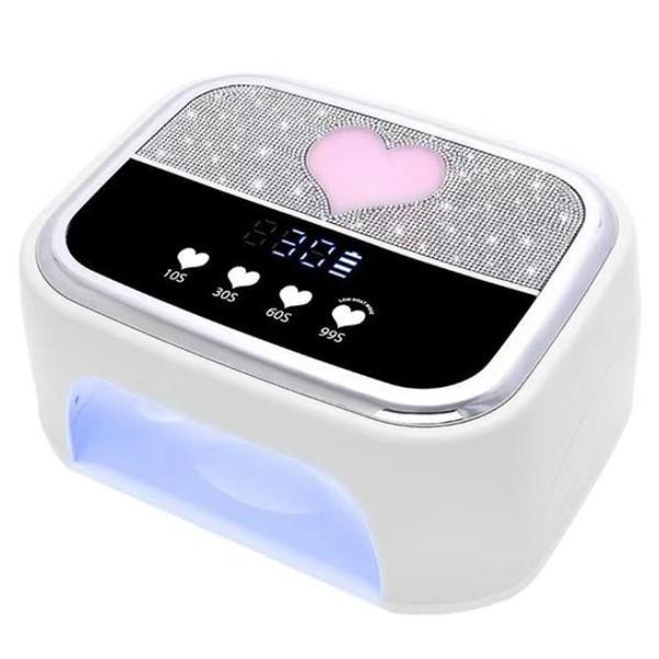 Lampă pentru unghii Led/uv 168W cu display și cristale, H6