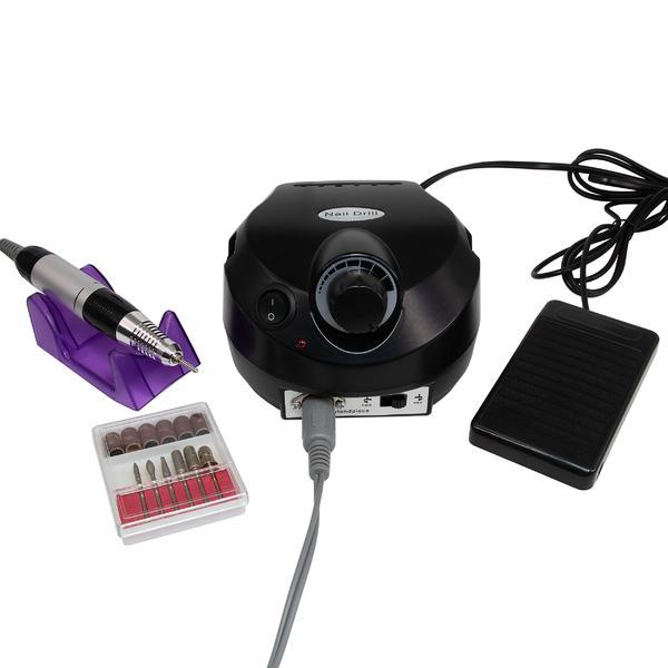 Pilă electrică pentru manichiură și pedichiură 45000 rotații 65 wați ZS-601, neagră