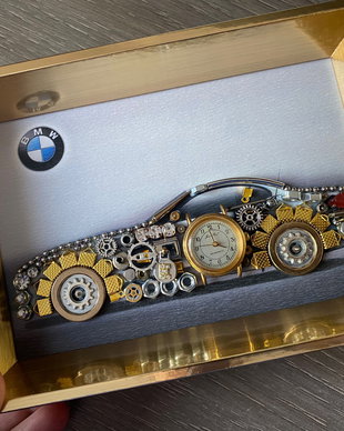Masina model BMW Cod M 706・Cadouri masini・Colaj auto de colecție・Decoratiune steam punk birou