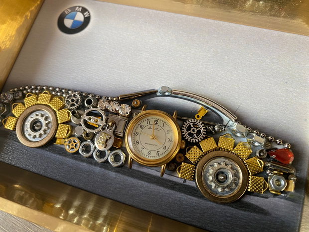 Masina model BMW Cod M 706・Cadouri masini・Colaj auto de colecție・Decoratiune steam punk birou
