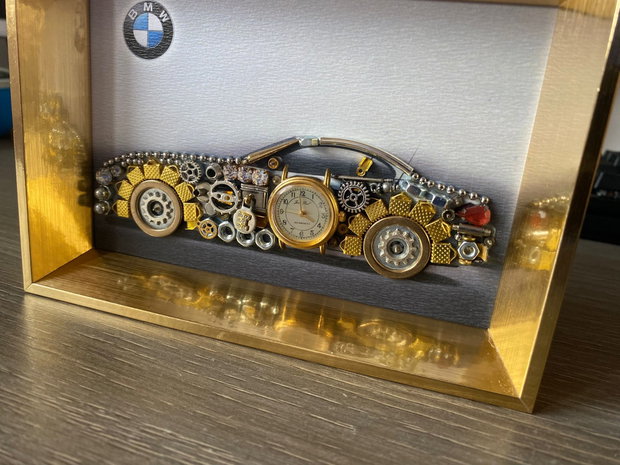 Masina model BMW Cod M 706・Cadouri masini・Colaj auto de colecție・Decoratiune steam punk birou