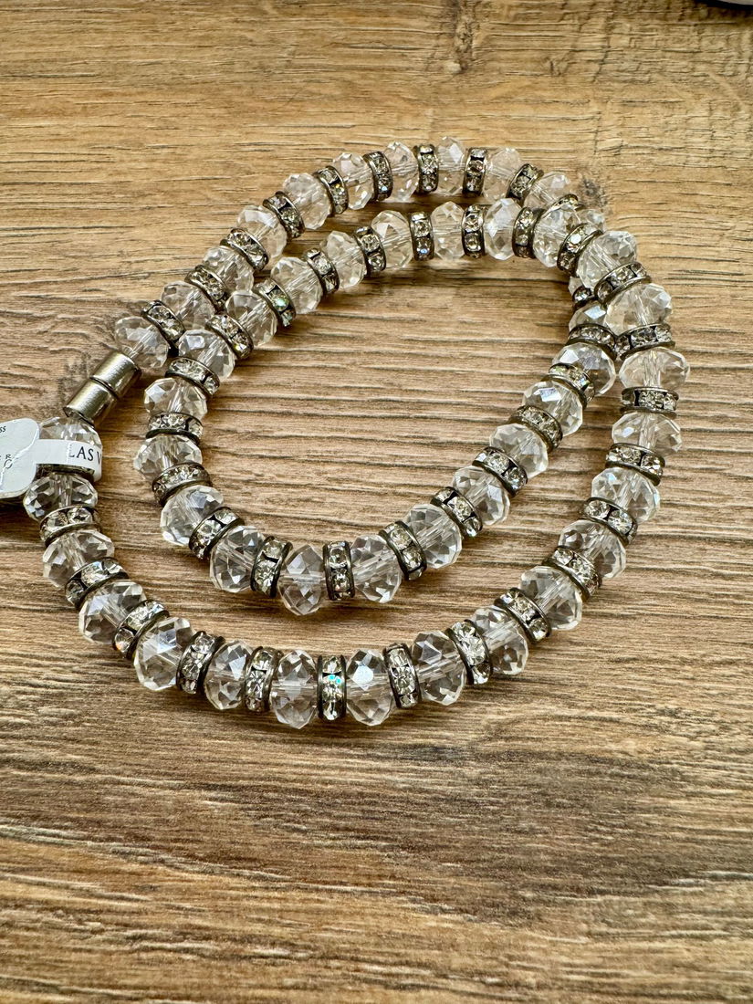 COLIER ALEXANDER KALIFANO USA ORIGINAL GORGEOUS GLASS DIAMONDS NOU ,SUPERB!!