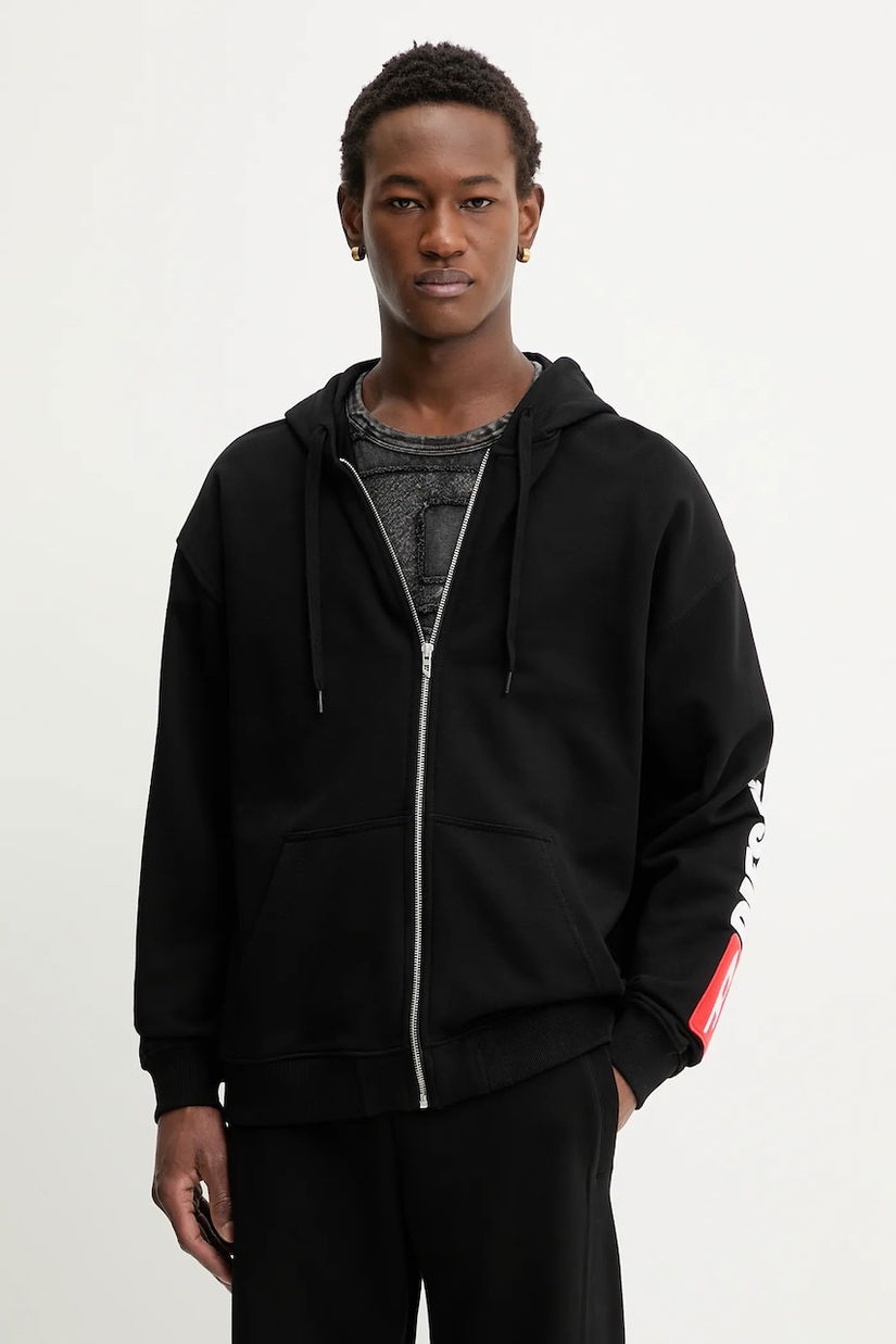 Diesel hanorac de bumbac S-BOXT-ZIP-HOOD-DIV