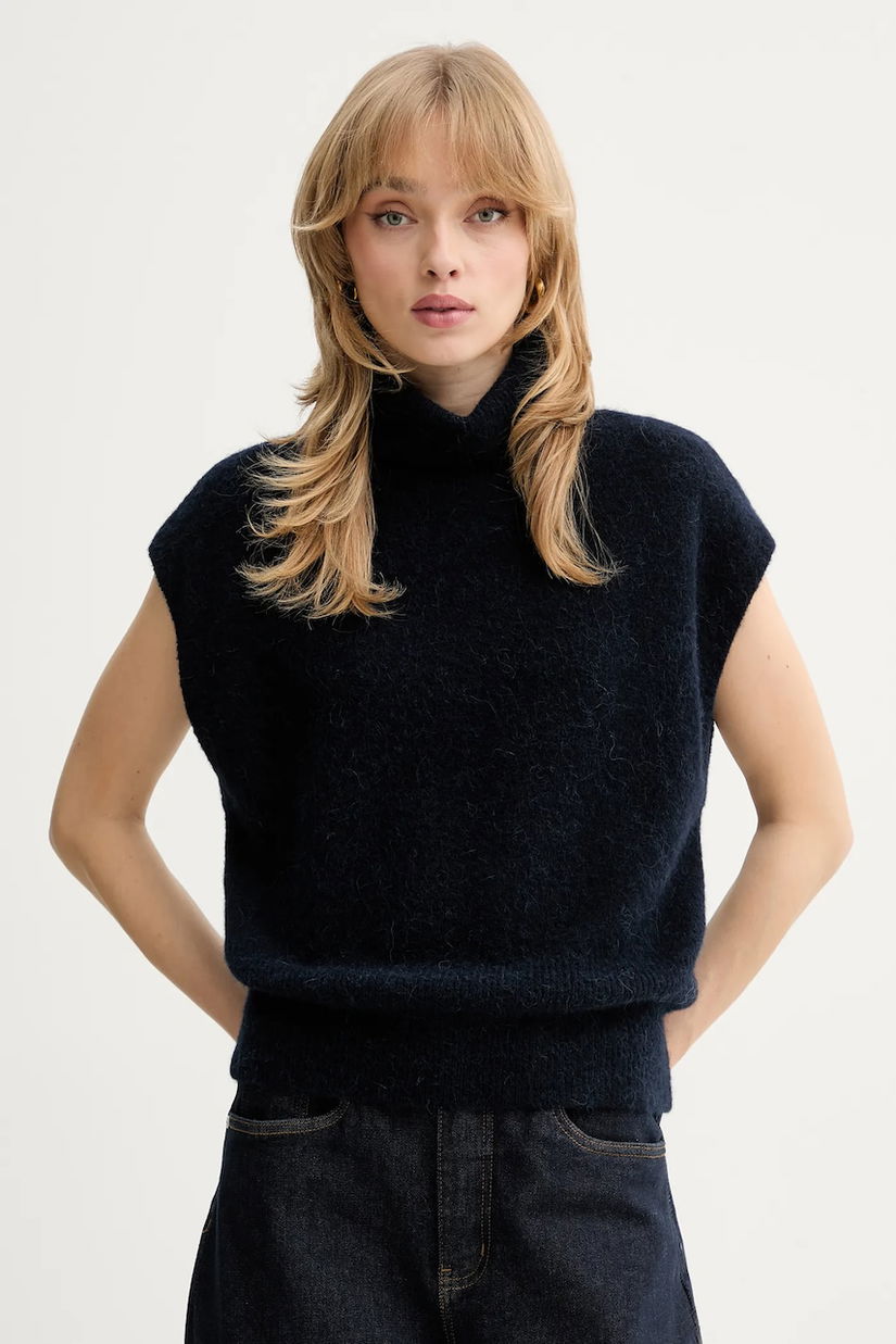 Gestuz vestă din amestec de lână