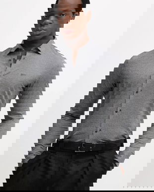 BOSS Orange cămașă din bumbac