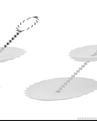 Platou etajat din ceramică, 21&times;15 cm