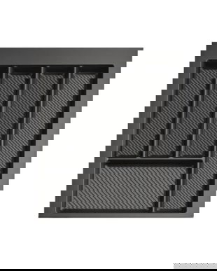 Suport organizare tacamuri Max, gri grafit, pentru latime exterioara corp 450 mm, montabil in sertar de bucatarie, 490x400 mm