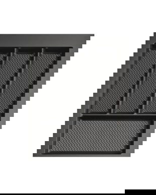 Suport organizare tacamuri Max, gri grafit, pentru latime exterioara corp 400 mm, montabil in sertar de bucatarie, 490x350 mm