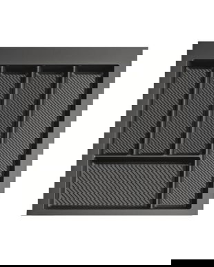 Suport organizare tacamuri Max, gri grafit, pentru latime exterioara corp 500 mm, montabil in sertar de bucatarie, 490x450 mm