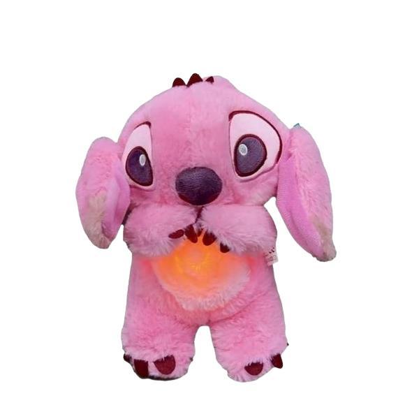 Jucărie Interactivă de Plus care Respiră și &Icirc;i Luminează Inima, 28/30 cm, Lilo, C&acirc;ntă și &Icirc;nc&acirc;ntă