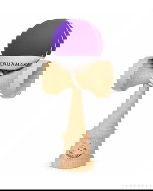 Kendama din Lemn Profesională, Bilă Mov, Jucărie Skill Toy pentru Copii și Adulți