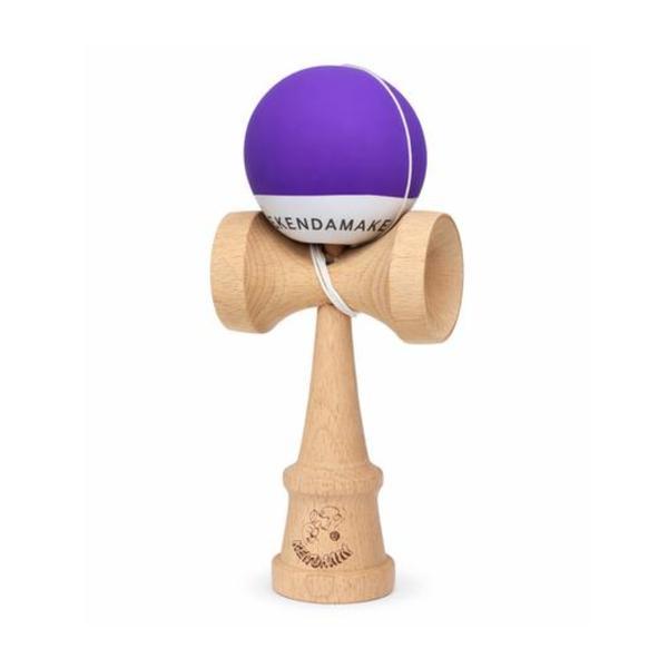Kendama din Lemn Profesională, Bilă Mov, Jucărie Skill Toy pentru Copii și Adulți