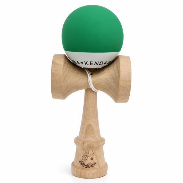 Kendama din Lemn Profesională Ma-Kendama, Bilă Verde, Jucărie Skill Toy pentru Copii și Adulți