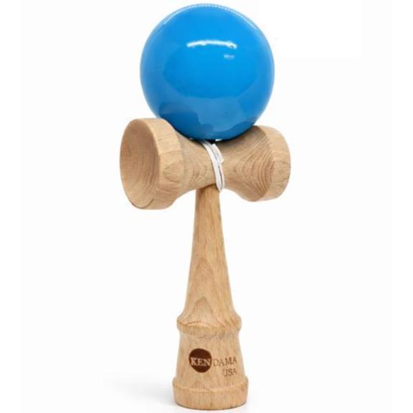 Kendama din Lemn Profesională, Bilă Albastră, 25 cm &ndash; Jucărie Skill Toy pentru Copii și Adulți