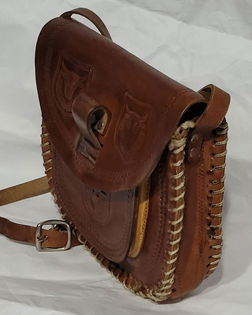 Geanta tolba din piele naturala