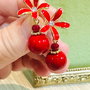 CERCEI RED FLOWER DROP