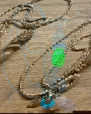 SUPERB COLIER MODEL ORIENTAL STICLA,STRASURI ,METAL,EMAIL ,C.A R.O SEMNAT XXL