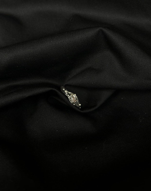 Inel din argint 925 cu zircon design alungit, piesă unicat
