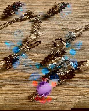 OPULENT SET BRATARA SI CERCEI STRASURI MULTICOLORE ITALIA