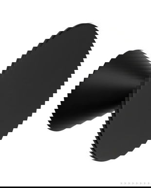 Agatatoare cuier Stam, finisaj negru mat, 60x35 mm