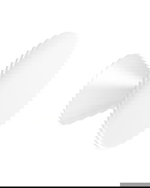 Agatatoare cuier Stam, finisaj alb mat, 60x35 mm