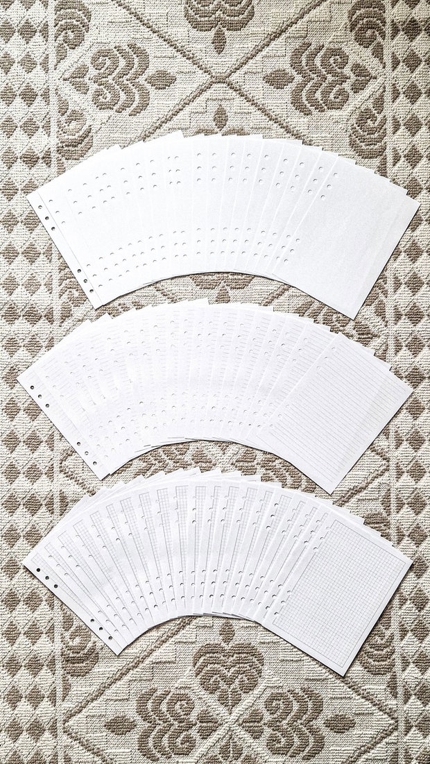 FOI PERFORATE A5 - Set 20 Rezerve Caiete Mecanice Ethnoloop/Leitz