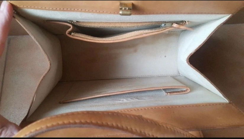 GEANTA SPLENDIDA CU APLICATII FLORALE ,VINTAGE, VERSATILA PIELE NATURALA