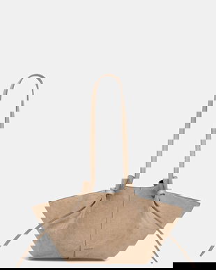 Yuzefi geantă de mână din piele întoarsă MOCHI