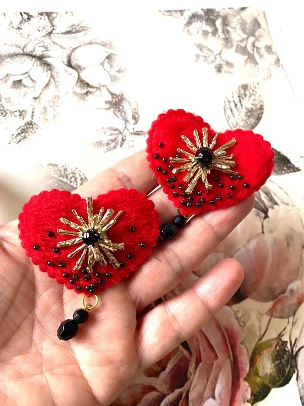 Set de 2 Brose in forma de inima