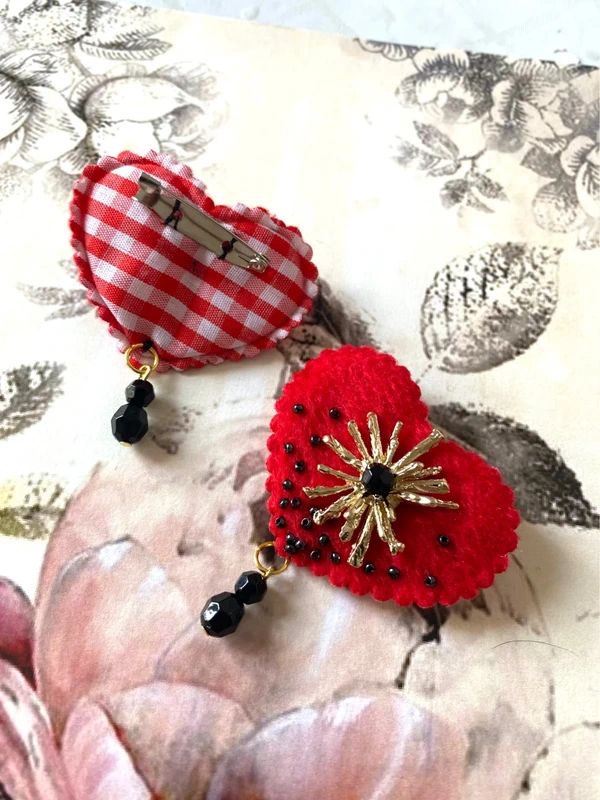 Set de 2 Brose in forma de inima