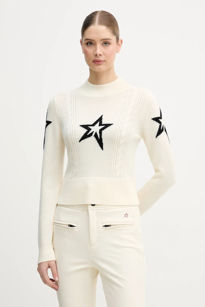 Perfect Moment pulover din lână merino Cable