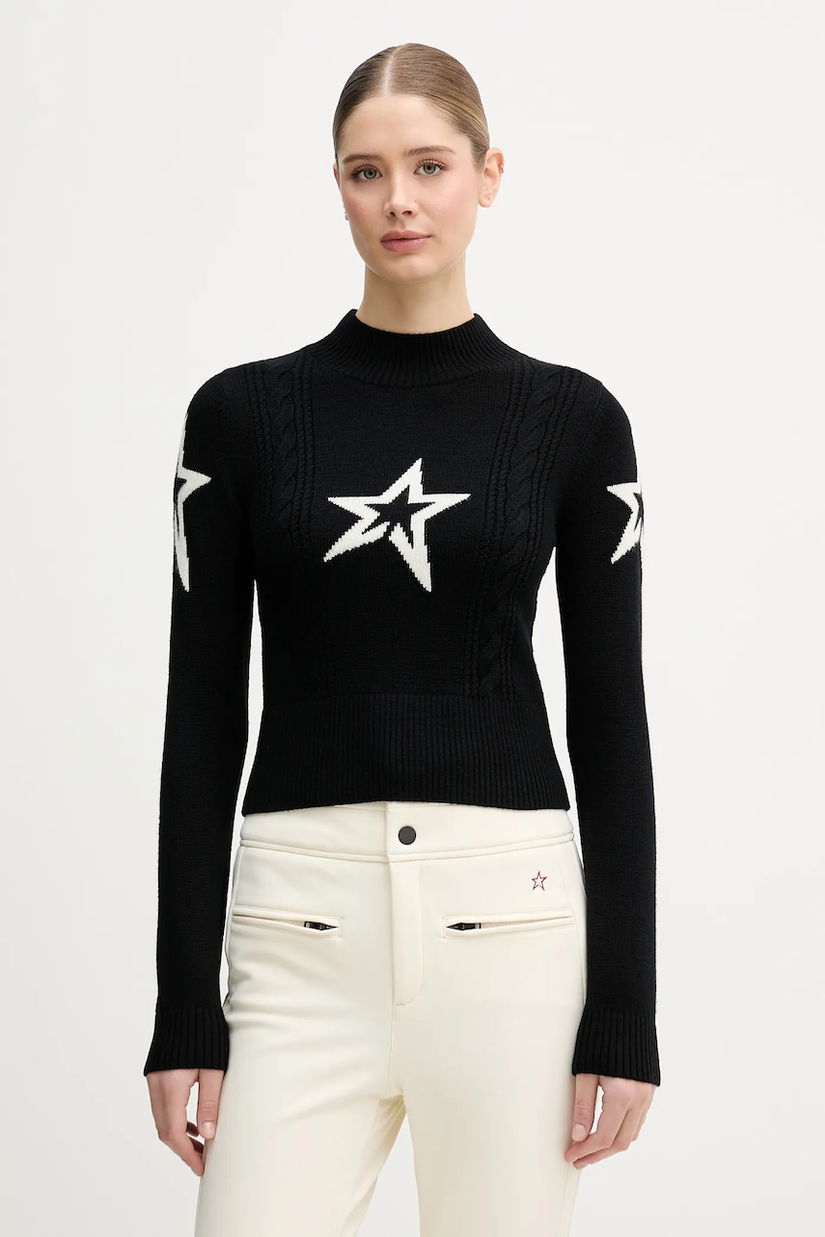 Perfect Moment pulover din lână merino Cable