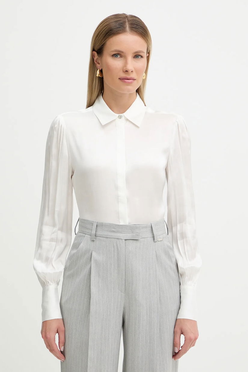 Fracomina cămașă din amestec de mătase