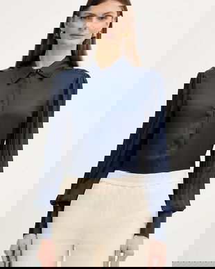 Fracomina cămașă din amestec de mătase