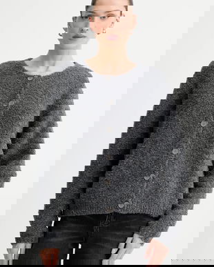 American Vintage cardigan din amestec de lână