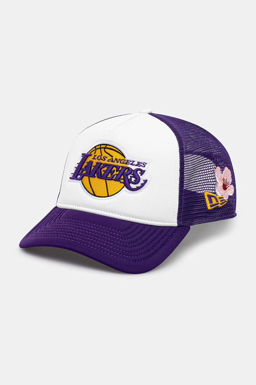 New Era șapcă NBA Flower Trucker Lakers